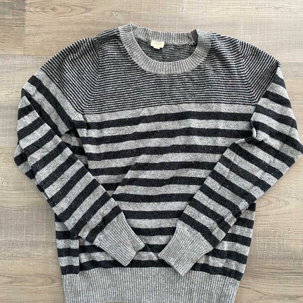 J CREW striped sweater.